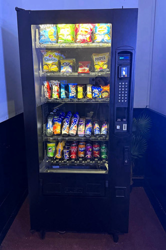 Commercial snack beverage - &,